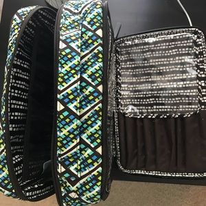 Vera Bradley Blush&Brush Makeup Case Rainforest